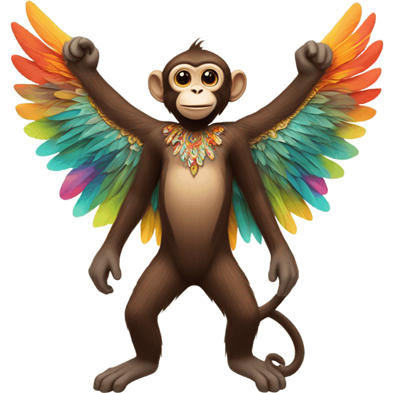 monkey with wings emoji