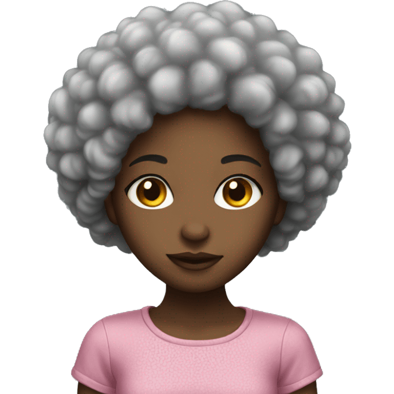 afro girl emoji