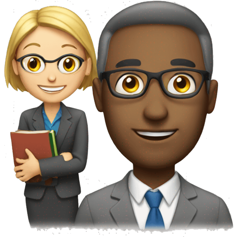 Teacher and book  emoji