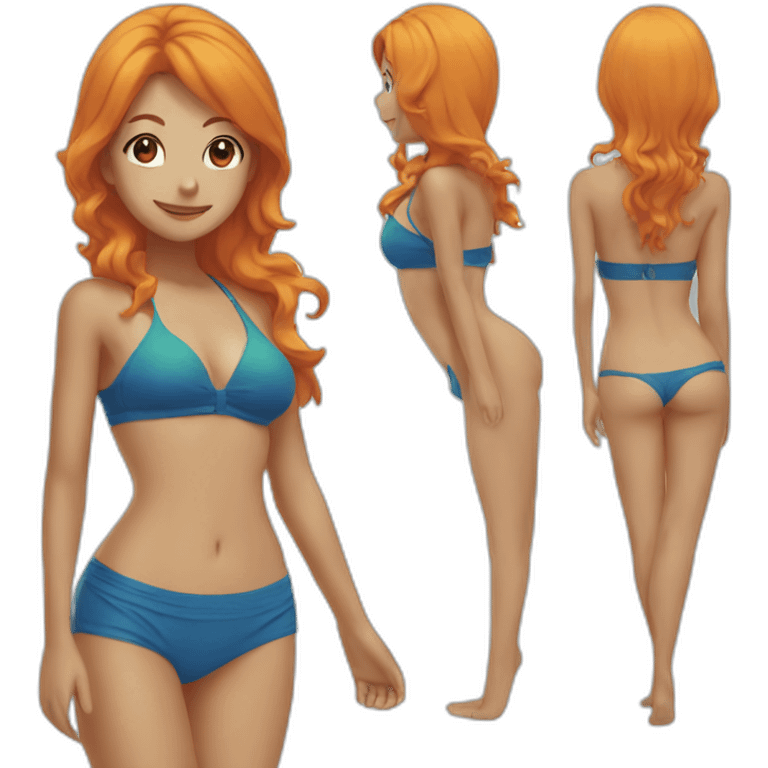 Nami in swimsuit emoji