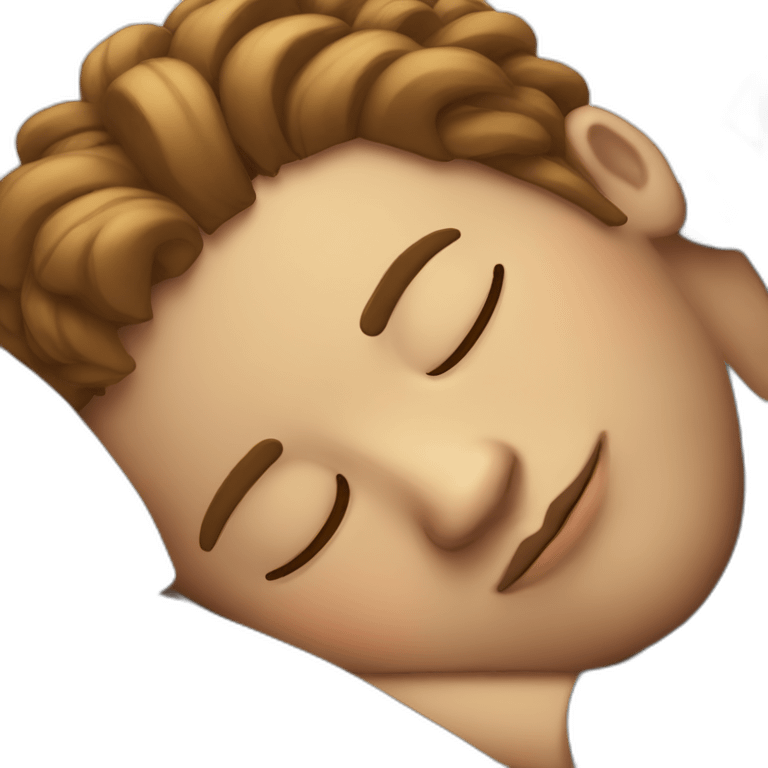 Sleeping on my boyfriend emoji