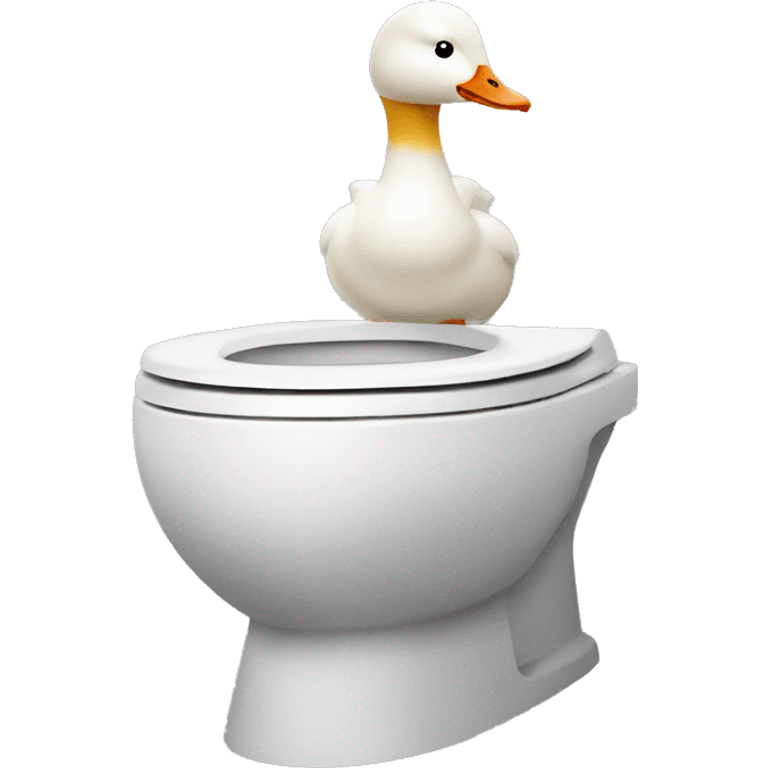 goose toilet emoji