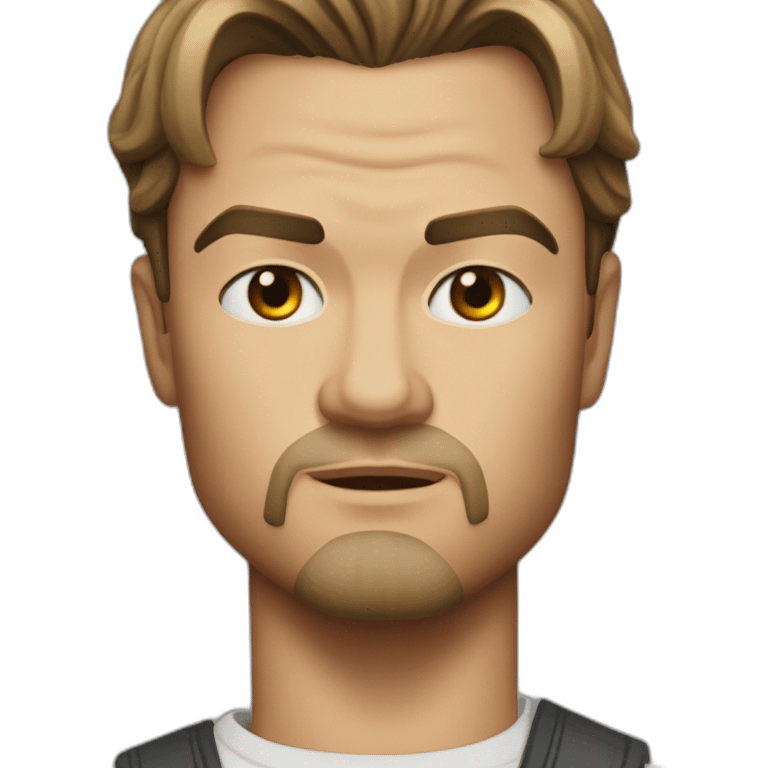 Leonardo Di Caprio serious emoji