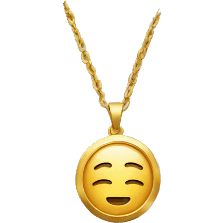 Gold necklace  emoji