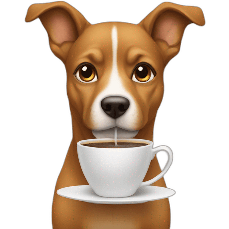 dog-sipping-coffee emoji