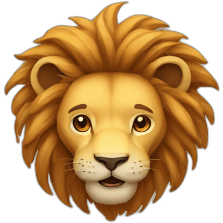 upside down lion emoji