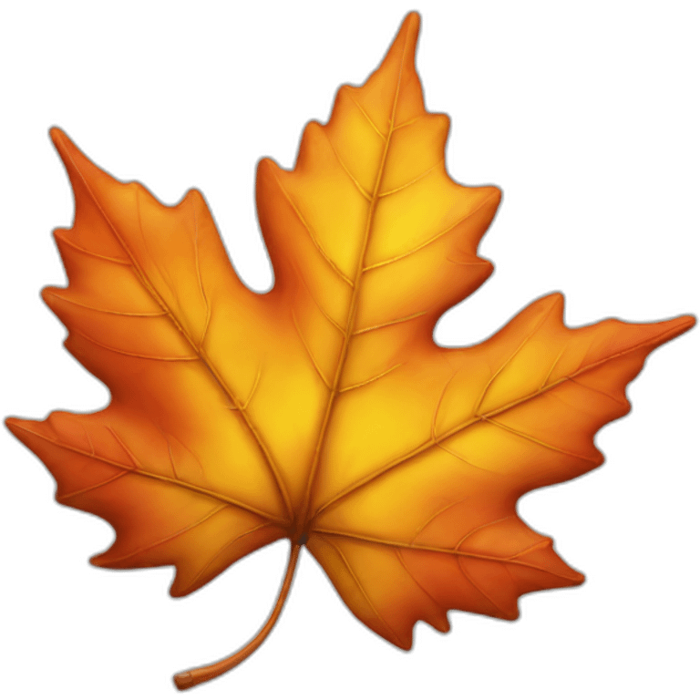 Maple-leaf-autumn-realistic emoji