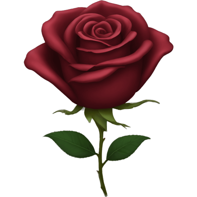 Dark red Rose emoji