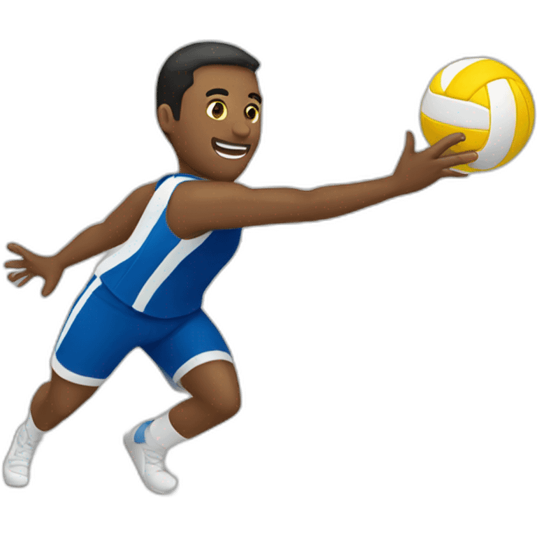 Jugando voleibol  emoji