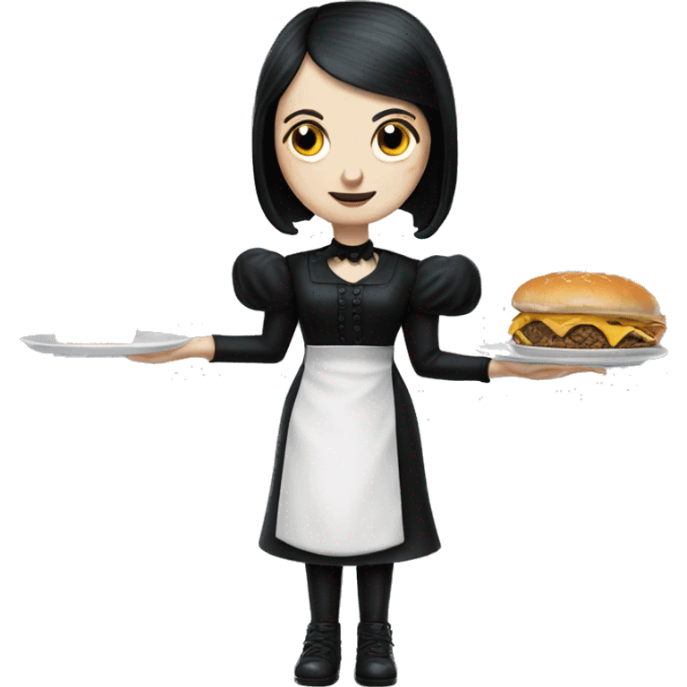 Fantasy Wednesday Addams haunted dreamhouse food truck  emoji