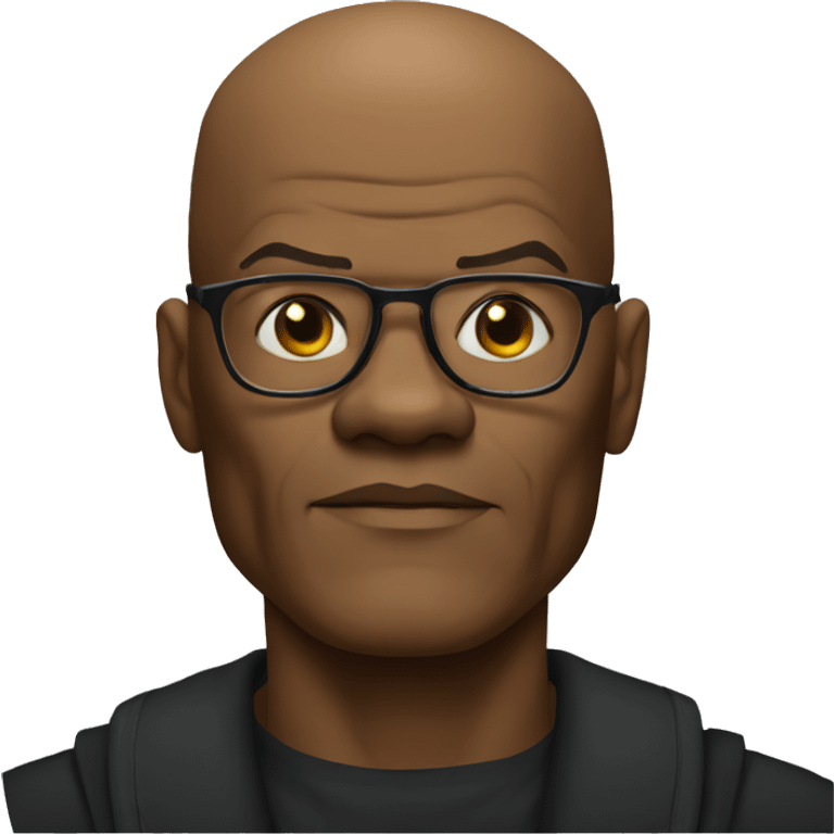 bald samuel l jackson serious emoji