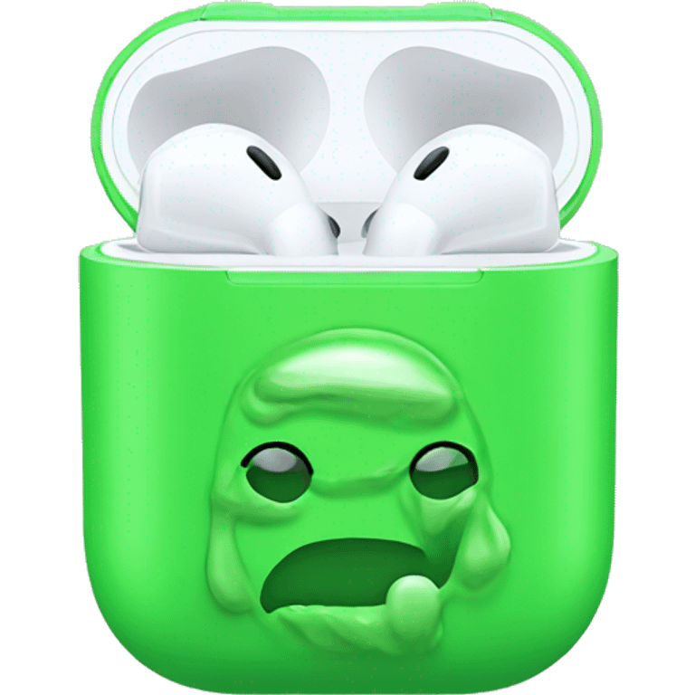 AirPods Pro in slime emoji