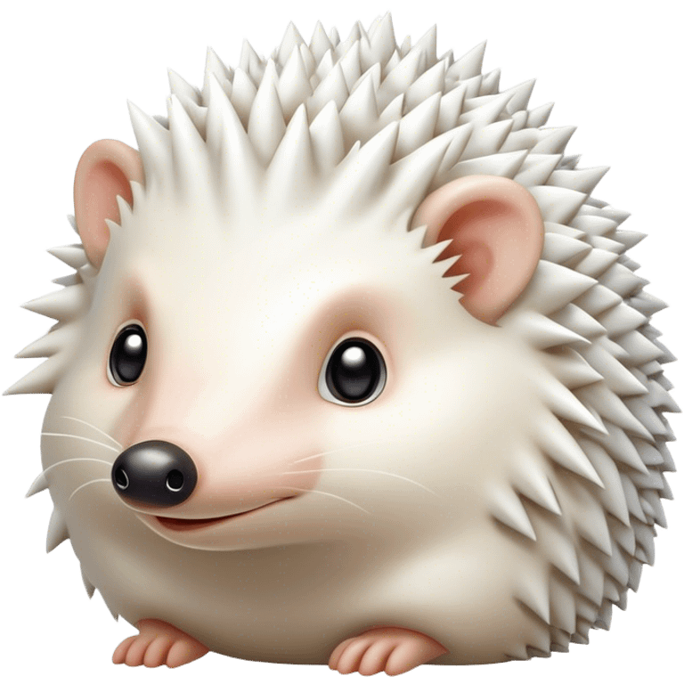 White Hedgehog emoji