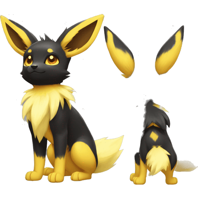 Jolteon-Umbreon-Flareon full body emoji