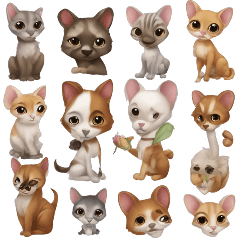 coquette animals  emoji