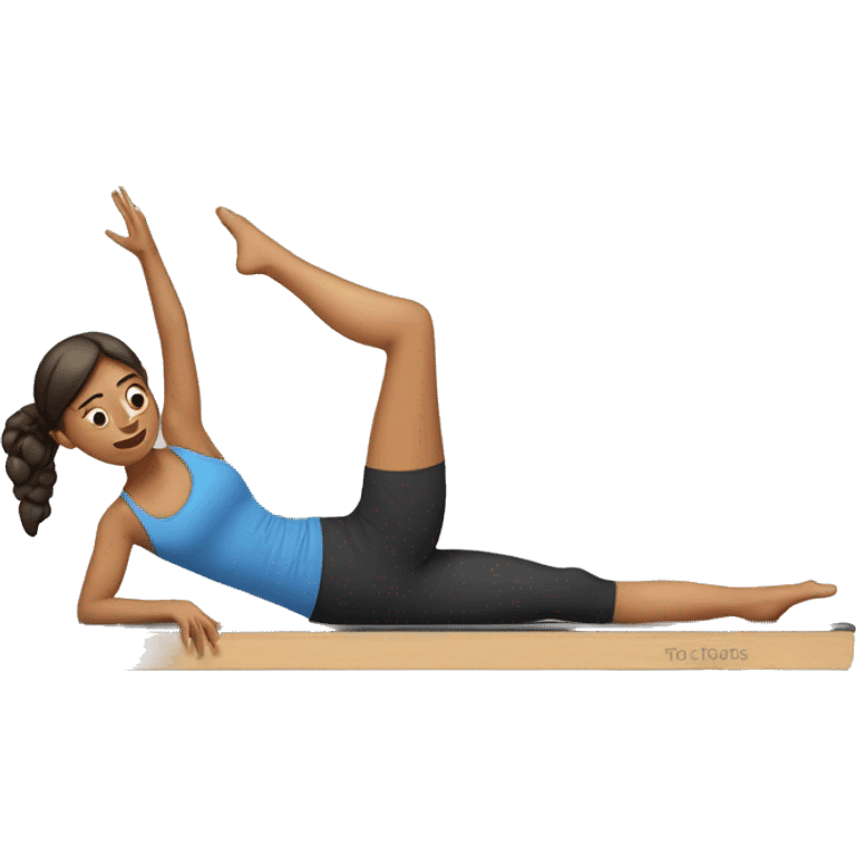 girl doing pilates emoji