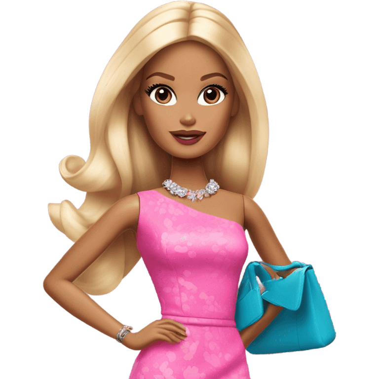 brown-eyed blonde barbie date night emoji