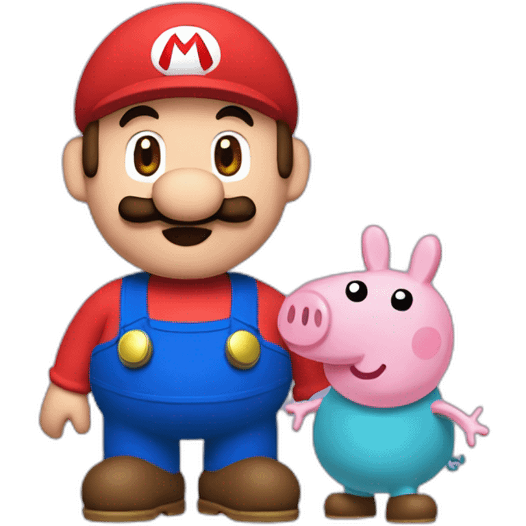 mario and peppa pig emoji