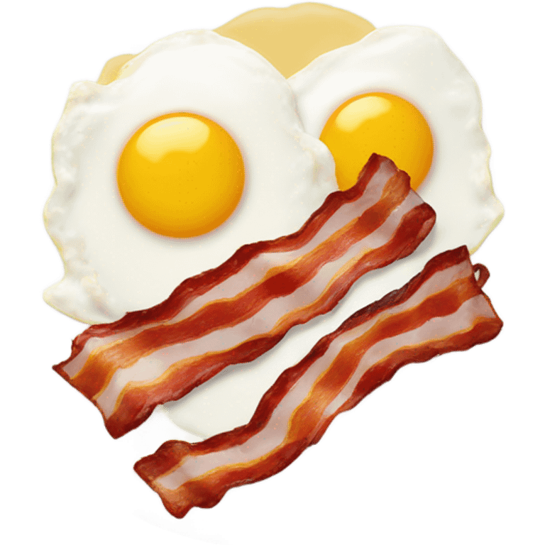 bacon and eggs plate emoji