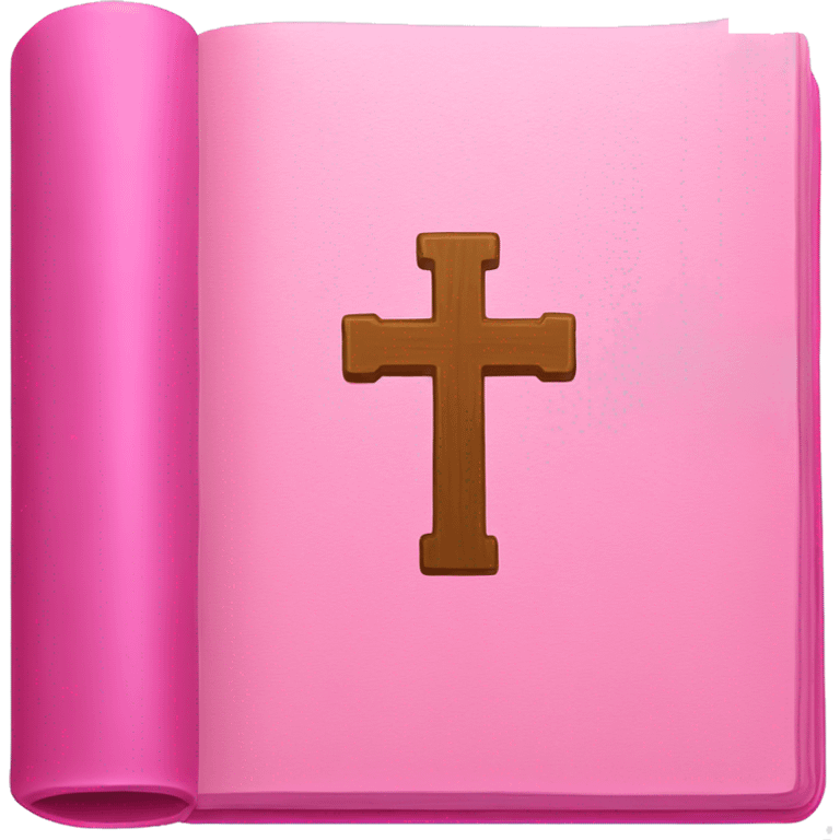 Pink bible emoji