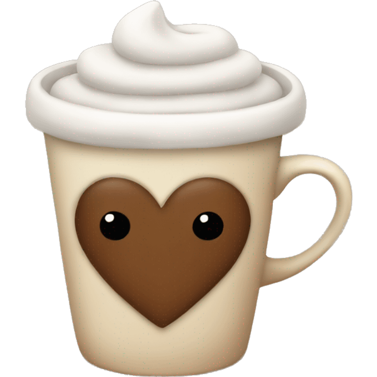 Cozy, loving coffee emoji