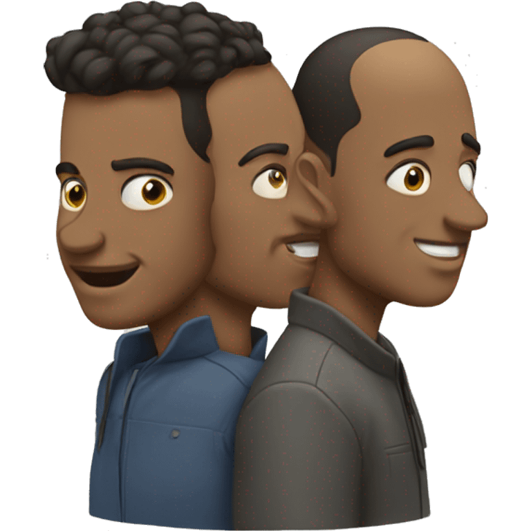 Three head in town emoji