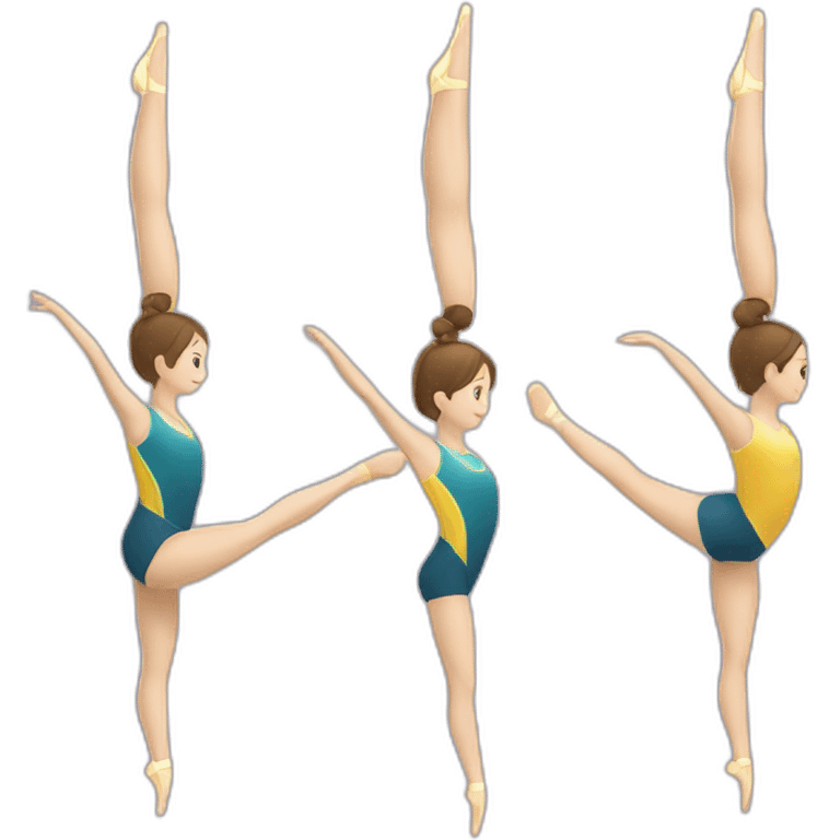 Gymnastique rythmique ruban emoji