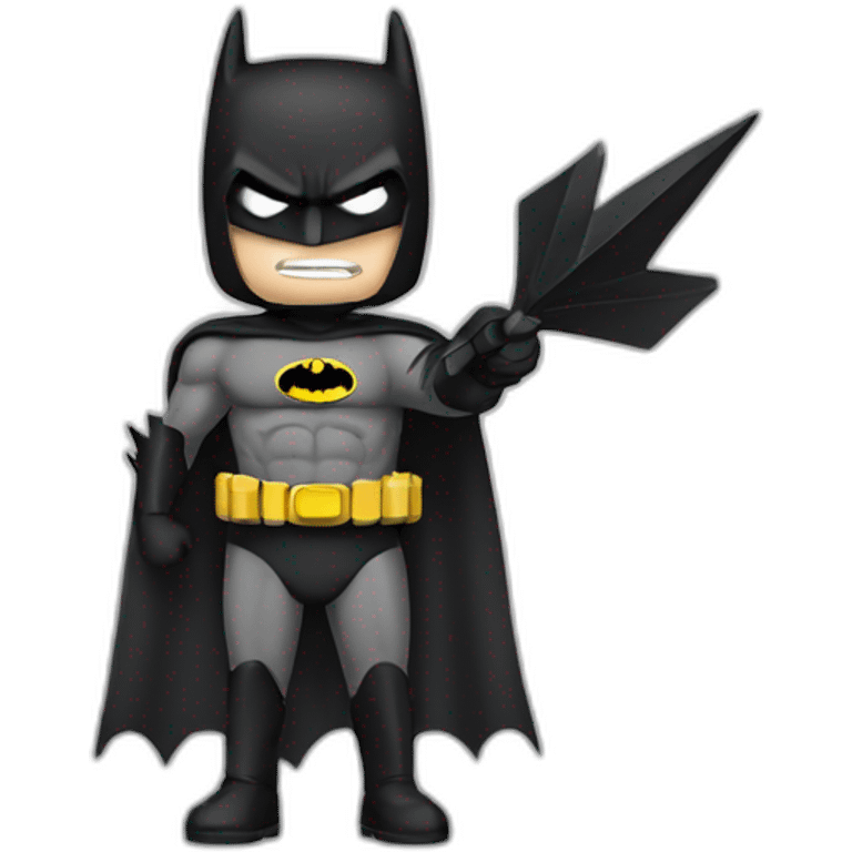 batman holding an upwards arrow emoji