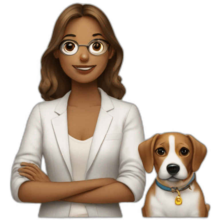 designer and dog emoji