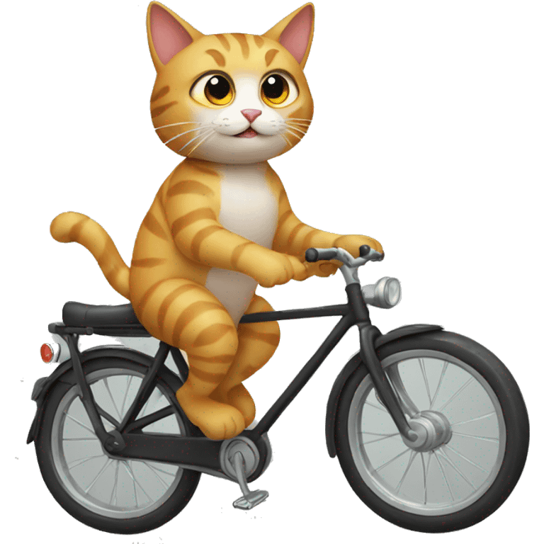 cat on a bike emoji