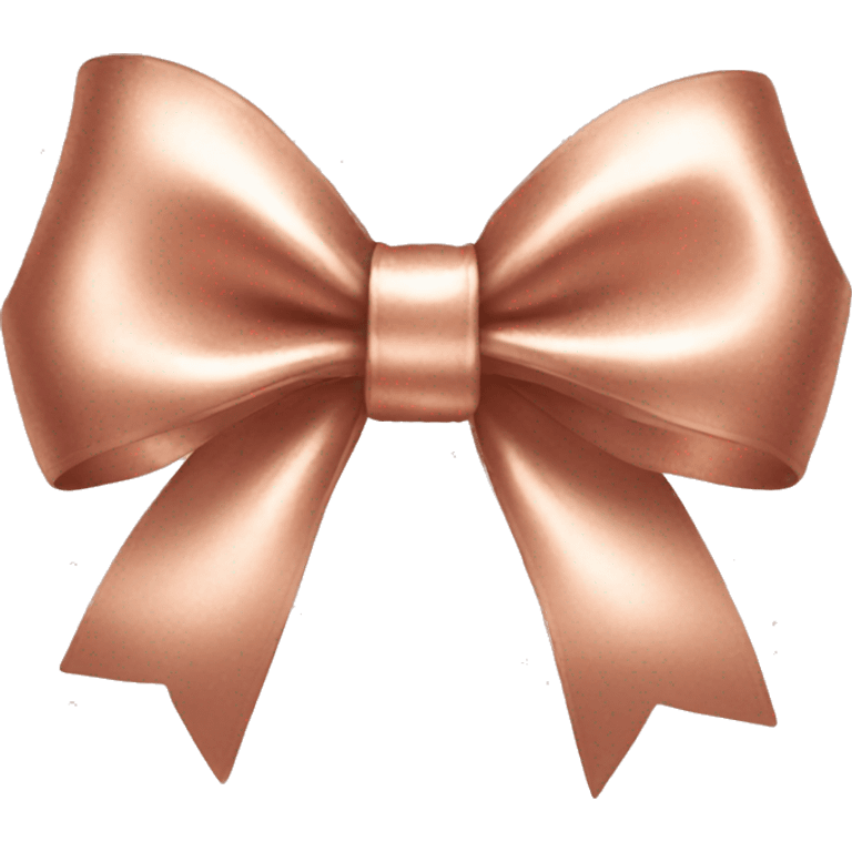 rose gold bow emoji