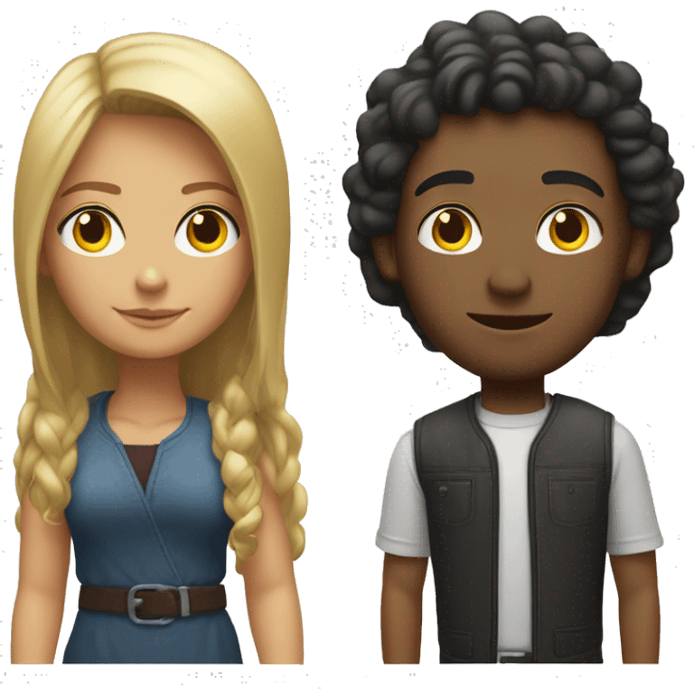 mixed girl and white man in e36 emoji