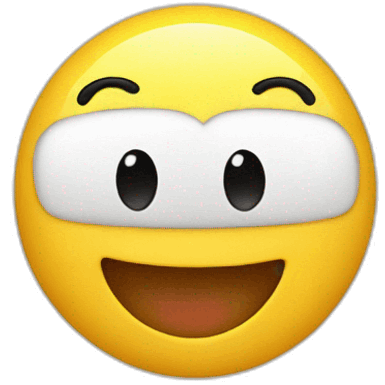 smiley face with two hands create a heart on the head emoji