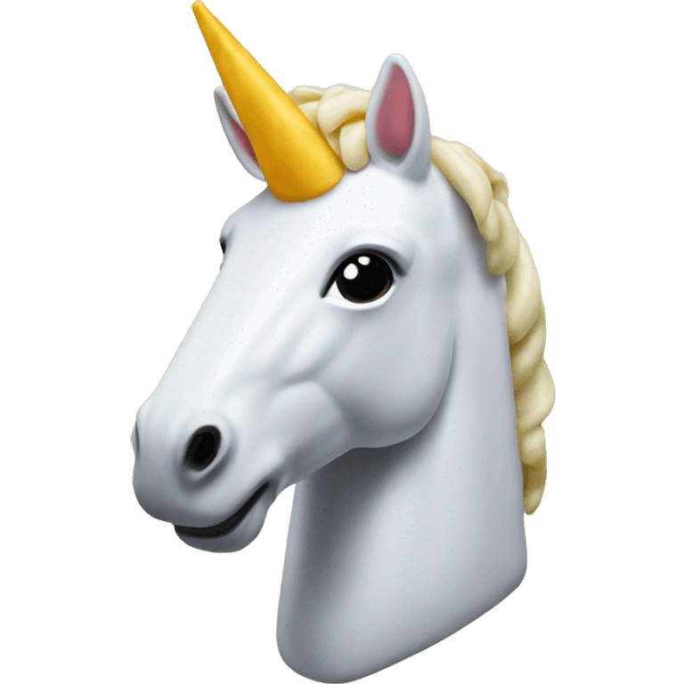 Unicorn made of cheese emoji