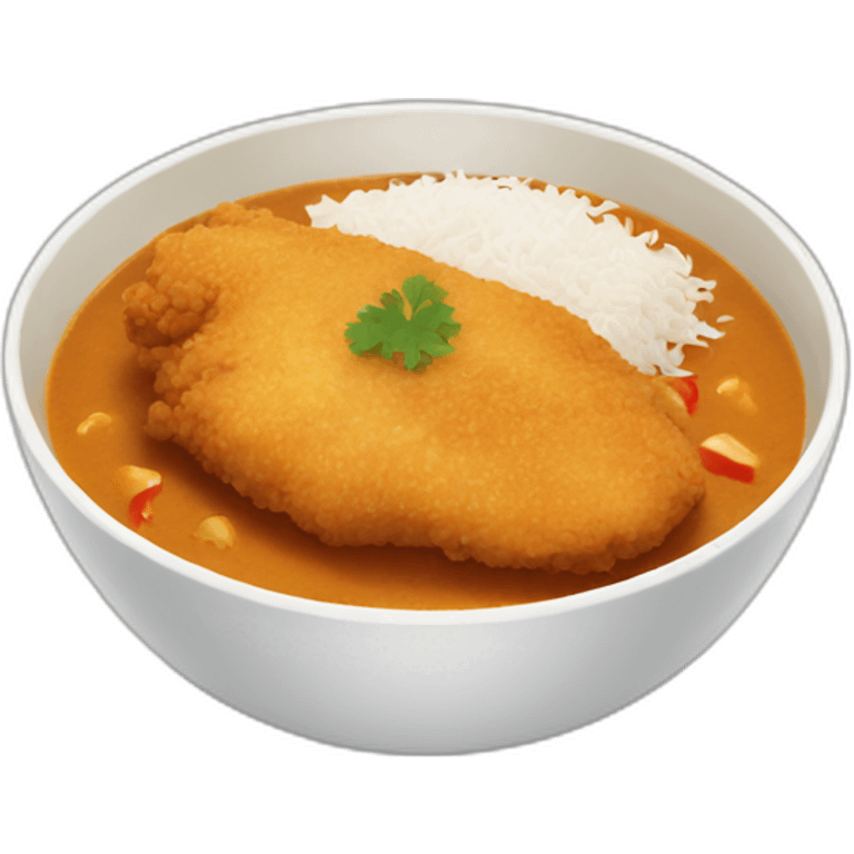 Chicken katsu curry emoji