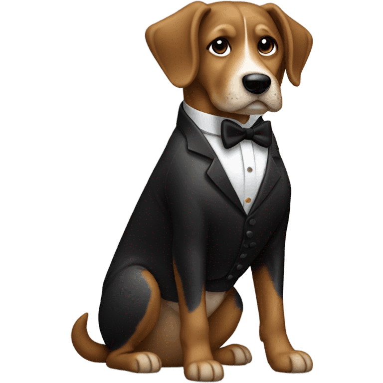 Dog in a tuxedo  emoji