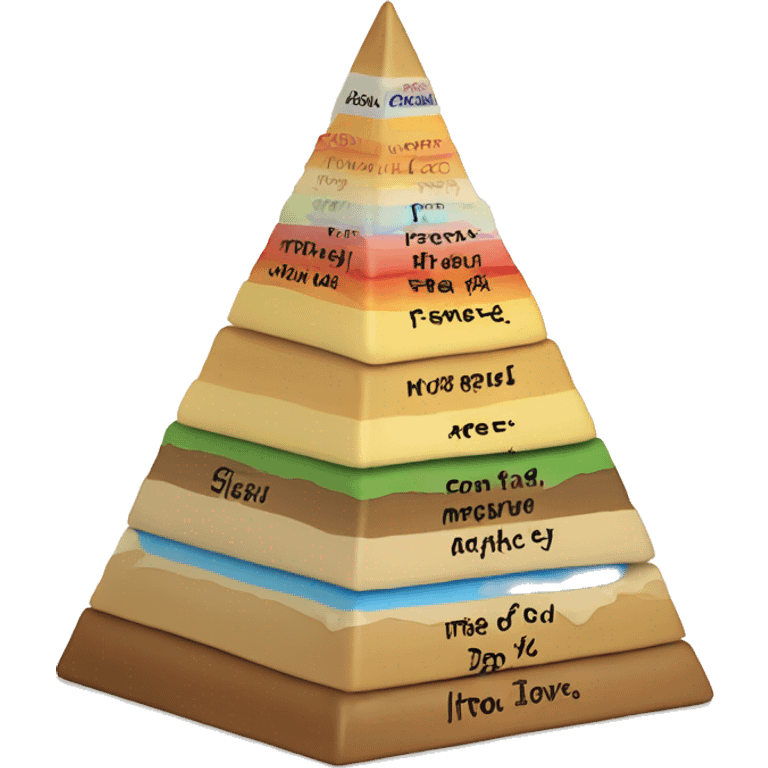 Maslow's pyramid of needs emoji