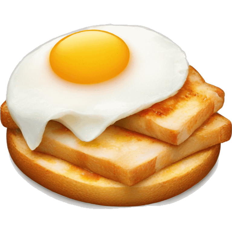 egg toasted with fish emoji