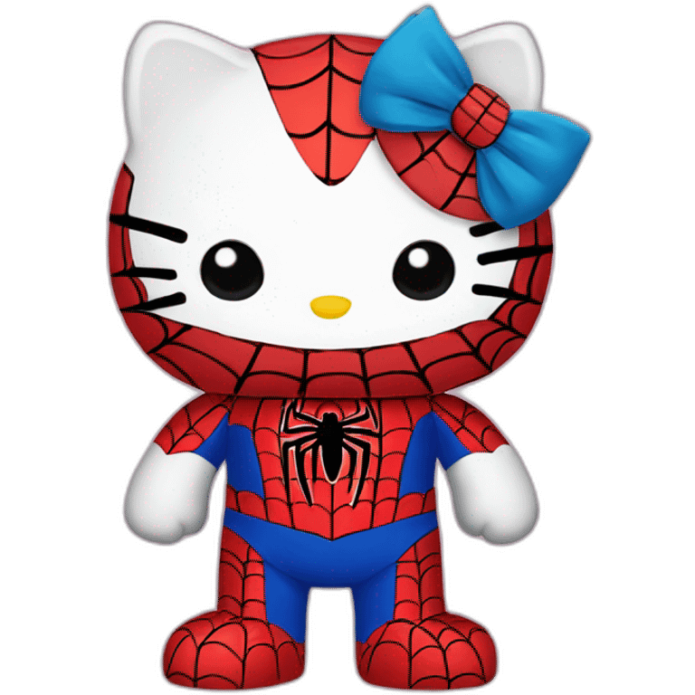 hello kitty spiderman emoji