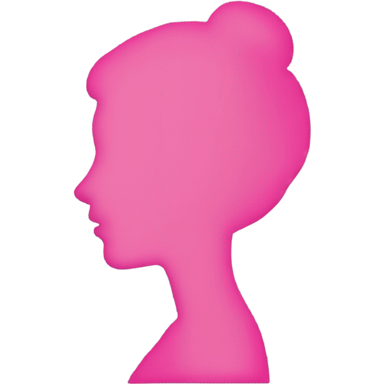 pink women silhouette emoji