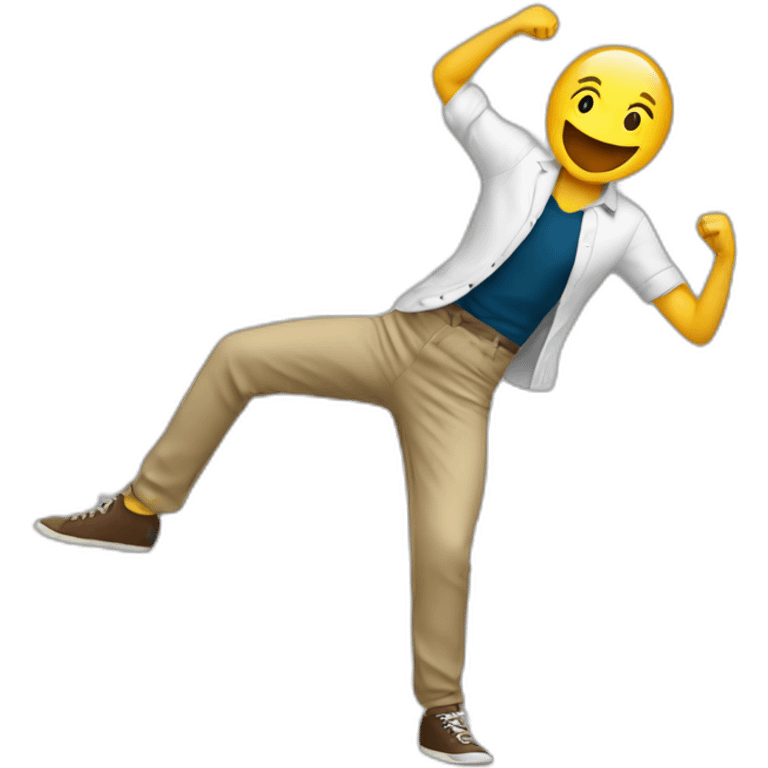 A student dancing  emoji