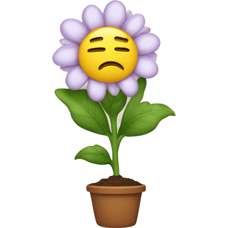 Fart with flower emoji