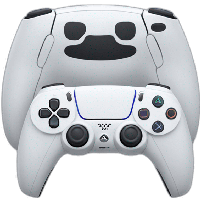 Eine PlayStation5 mit einem PlayStation 5 Controller emoji