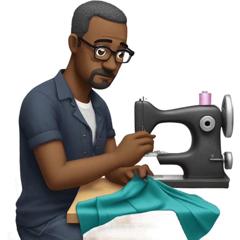 the man who sews emoji