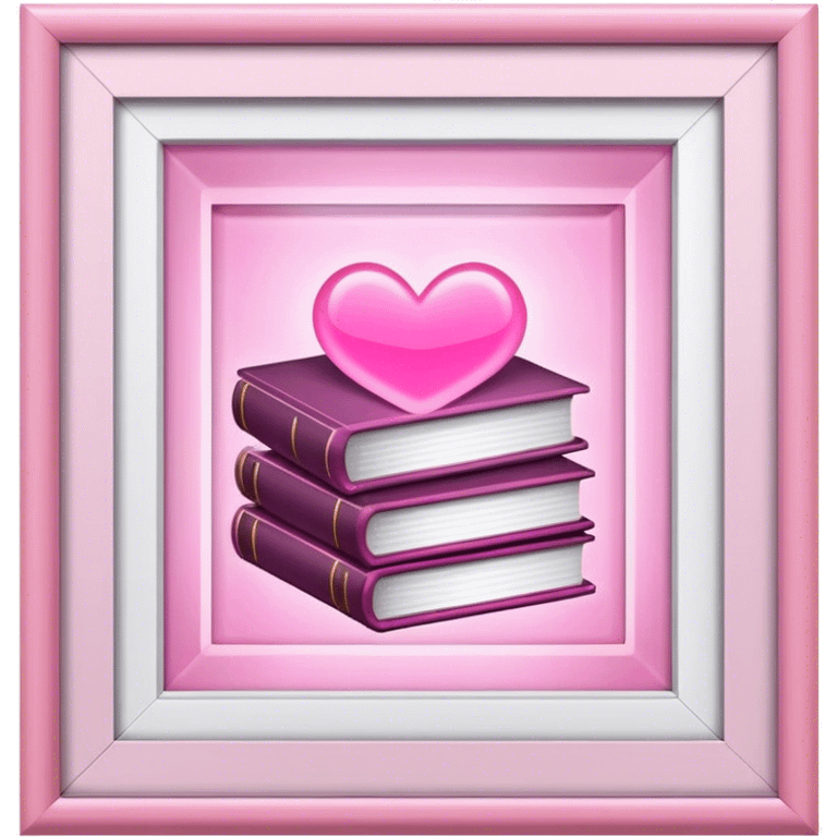 pink light romance books emoji