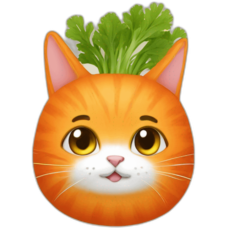 Carrot cat emoji