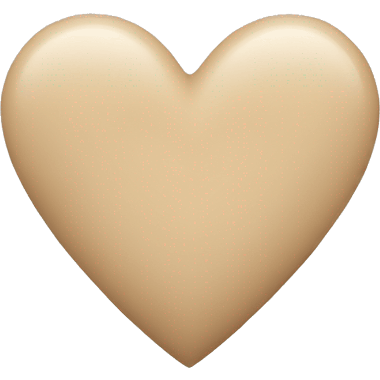 Beige heart  emoji