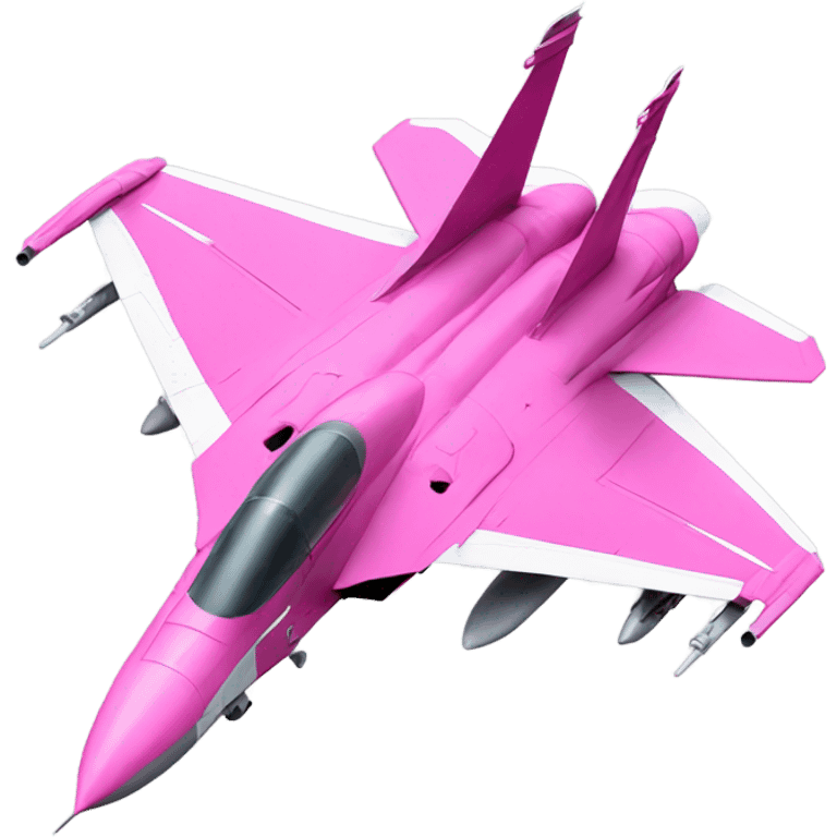 A pink F14 fighter jet  emoji