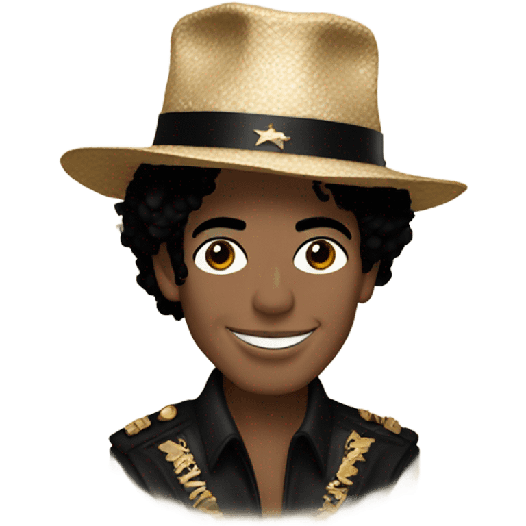 Michael Jackson wearing a gutra and eqal  emoji