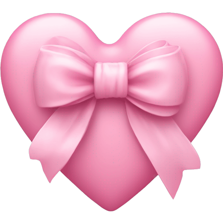 Light pink heart with bow emoji